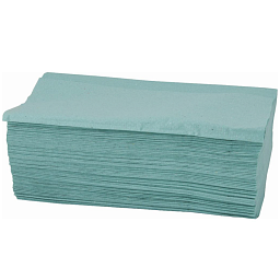 Obrázek pro produkt Papírové ZZ ručníky zelené jednovrstvé